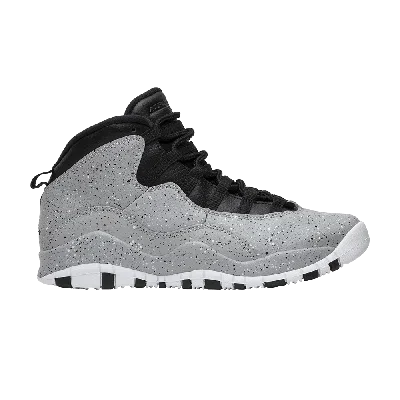 Pre-owned Air Jordan 10 Retro Gs 'cement' In Grey