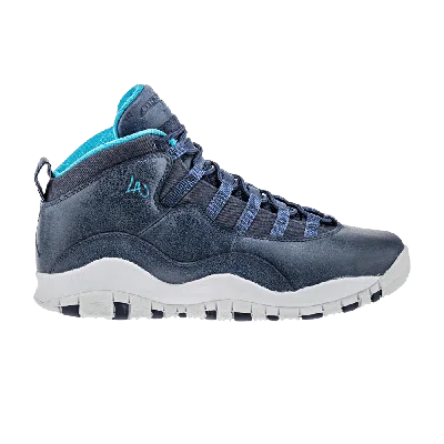 Pre-owned Air Jordan 10 Retro Gs 'la' In Blue