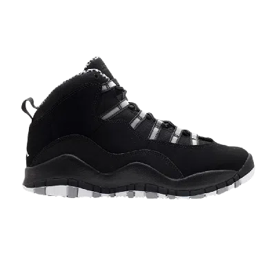 Pre-owned Air Jordan 10 Retro Gs 'stealth' In Black