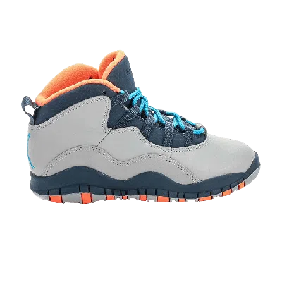 Pre-owned Air Jordan 10 Retro Ps 'bobcats' In Grey
