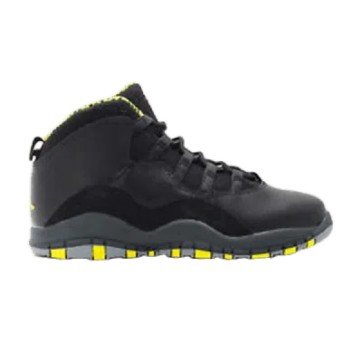 Pre-owned Air Jordan 10 Retro Ps 'venom Green' In Black