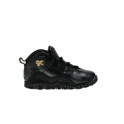 Pre-owned Air Jordan 10 Retro Td 'nyc' | Black | Infant Size 4
