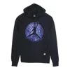 Air Jordan 11 Fleece Hoodie 'black Purple'