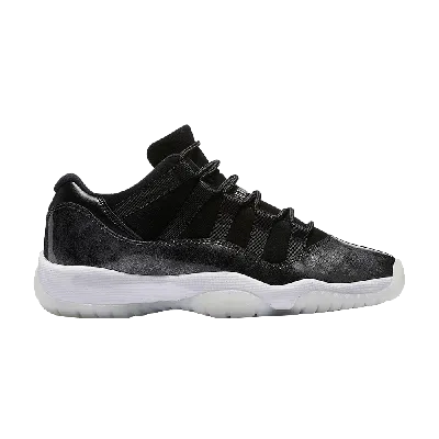 Pre-owned Air Jordan 11 Retro Low Gs 'barons' In Black