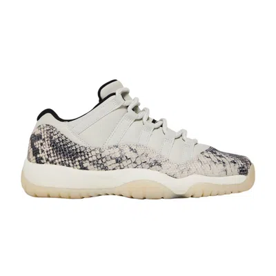 Pre-owned Air Jordan 11 Retro Low Gs 'light Bone Snakeskin' | Grey | Kid's Size 11 In Gray