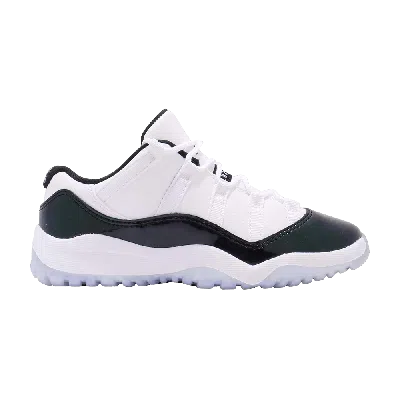 Pre-owned Air Jordan 11 Retro Low Ps 'emerald' In White