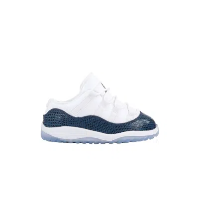 Pre-owned Air Jordan 11 Retro Low Td 'navy Snakeskin' 2019 | White | Infant Size 9