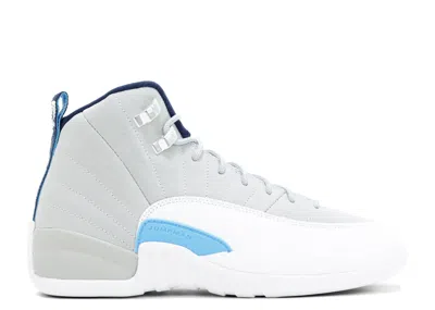 Air Jordan 12 Retro Bg 'university Blue' In Gray