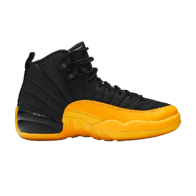 Pre-owned Air Jordan 12 Retro Gs 'university Gold' In Black