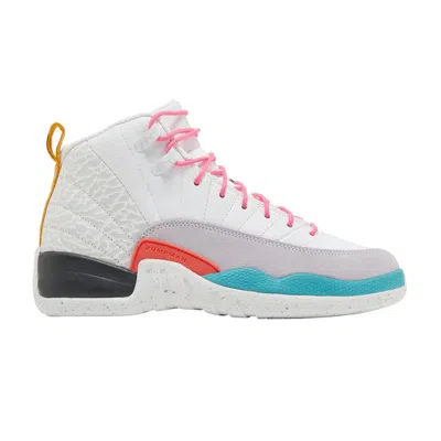 Pre-owned Air Jordan 12 Retro Gs 'white Vapor Green' | Kid's Size 6.5