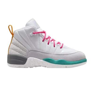 Pre-owned Air Jordan 12 Retro Ps 'white Vapor Green' | Kid's Size 1.5