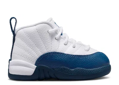 Air Jordan Babies'  12 Retro Td 'french Blue' 2025 In White
