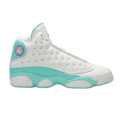 Pre-owned Air Jordan 13 Retro Gs 'aurora Green' In White
