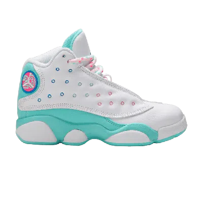 Pre-owned Air Jordan 13 Retro Ps 'aurora Green' In White