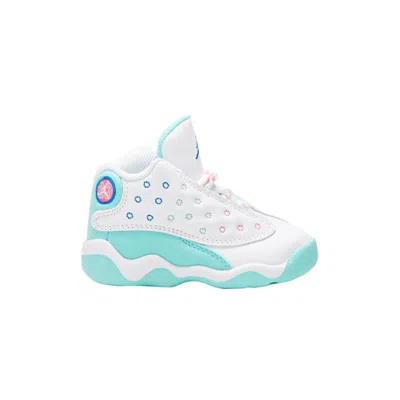 Pre-owned Air Jordan 13 Retro Td 'aurora Green' | Teal | Infant Size 10 In Blue