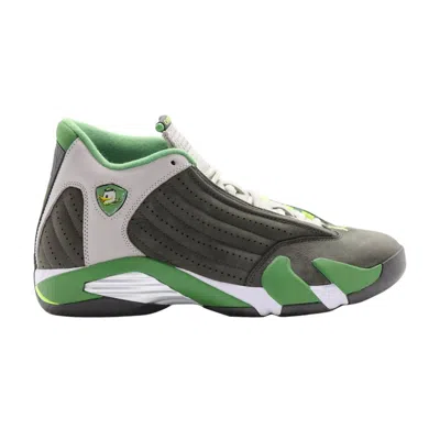 Pre-owned Air Jordan 14 Retro 'oregon Ducks' Pe | Grey | Men's Size 10 In Gray