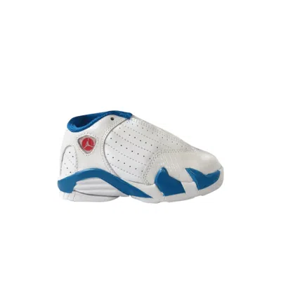 Pre-owned Air Jordan 14 Retro Td 'neptune Blue' | White | Infant Size 9.5