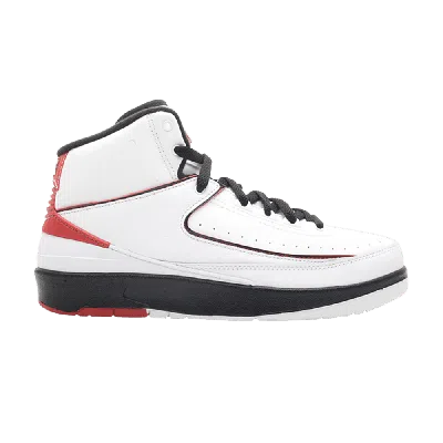 Pre-owned Air Jordan 2 Retro Gs 'white Varsity Red' 2010