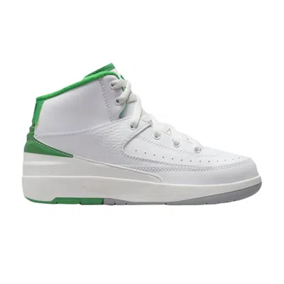 Pre-owned Air Jordan 2 Retro Ps 'lucky Green' | White | Kid's Size 11