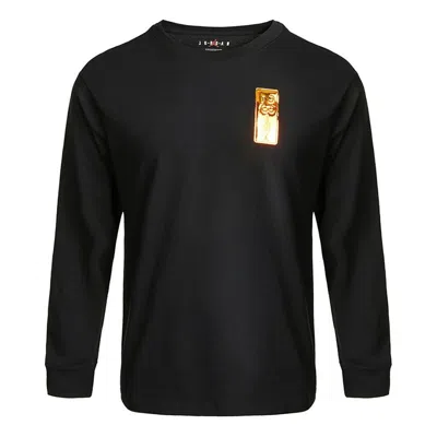 Air Jordan 23 Engineered Casual Sports Round Neck Pullover Long Sleeves Black