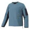 Air Jordan 23 Engineered Contrast Color Stitching Round Neck Pullover Padded Green Jacket In Blue