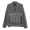 Air Jordan 23 Engineered Half Zip Open Sweatshirt For Men Black In Blue