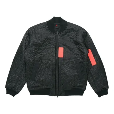 Air Jordan 23 Engineered Ma-1 Men's Basketball Embroidered Logo Baseball Jacket Black