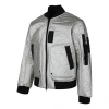 Air Jordan 23 Engineered Ma-1 Zipper Sports Stay Warm Jacket Silver White