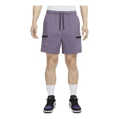 Air Jordan 23 Solid Color Casual Sports Shorts Purple In Blue