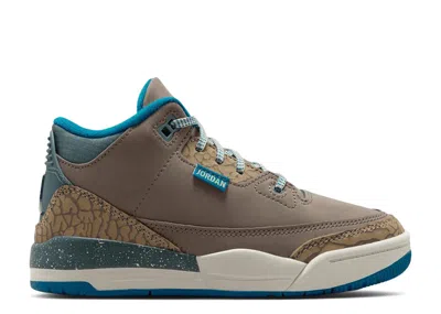 Air Jordan Kids'  3 Ps 'olive Grey' In Green