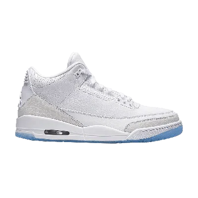 Pre-owned Air Jordan 3 Retro Bg 'triple White'