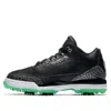Air Jordan 3 Retro Golf 'black Green Glow'