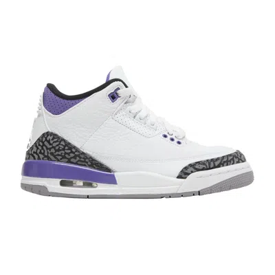 Pre-owned Air Jordan 3 Retro Gs 'dark Iris' | White | Kid's Size 4