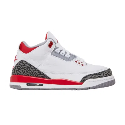 Pre-owned Air Jordan 3 Retro Gs 'fire Red' 2022 | White | Kid's Size 3.5
