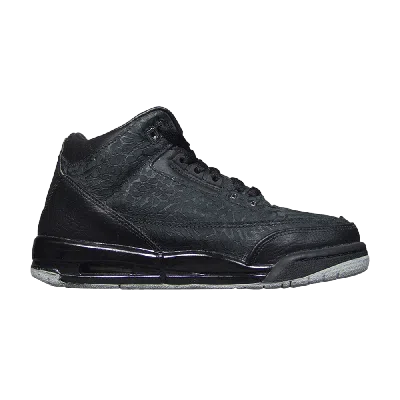 Pre-owned Air Jordan 3 Retro Gs 'flip' In Black