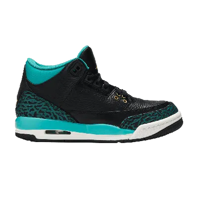 Pre-owned Air Jordan 3 Retro Gs 'rio Teal' In Black