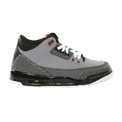 Pre-owned Air Jordan 3 Retro Gs 'stealth' In Grey