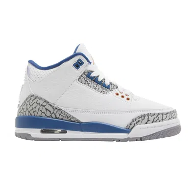 Pre-owned Air Jordan 3 Retro Gs 'washington Wizards' | White | Kid's Size 3.5