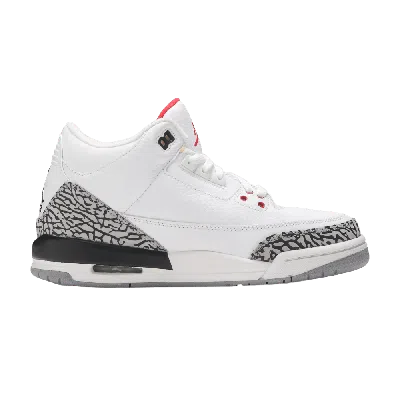 Pre-owned Air Jordan 3 Retro Gs 'white Cement' 2011