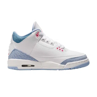 Pre-owned Air Jordan 3 Retro Gs 'white Cobalt Bliss' | Kid's Size 5.5