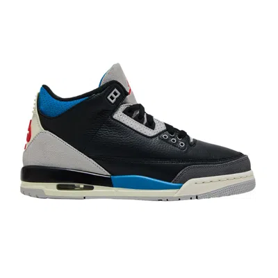 Pre-owned Air Jordan 3 Retro Og Gs 'rare Air' | Black | Kid's Size 6