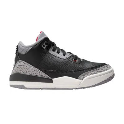 Pre-owned Air Jordan 3 Retro Og Ps 'black Cement' 2024 | Kid's Size 13.5