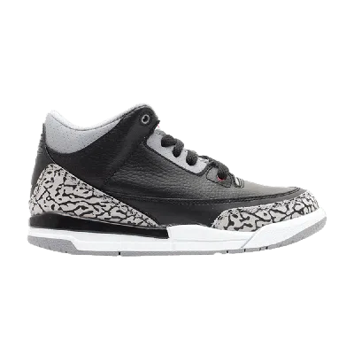Pre-owned Air Jordan 3 Retro Ps 2011 In Black