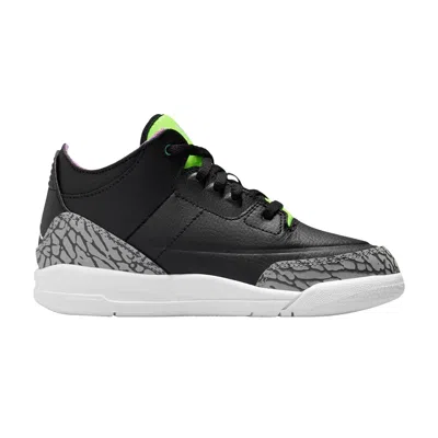 Pre-owned Air Jordan 3 Retro Ps 'electric Green' | Black | Kid's Size 1