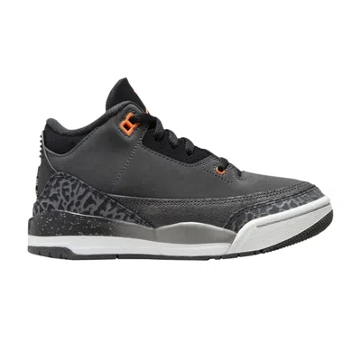 Pre-owned Air Jordan 3 Retro Ps 'fear' 2023 | Grey | Kid's Size 10.5 In Gray