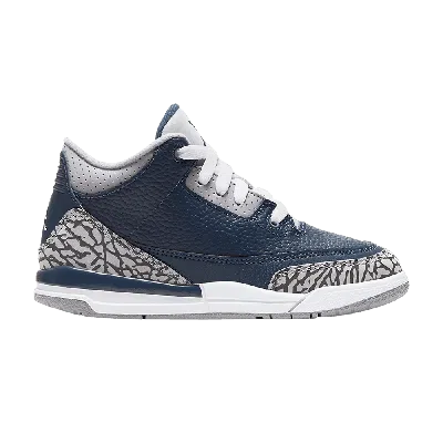 Pre-owned Air Jordan 3 Retro Ps 'georgetown' In Blue