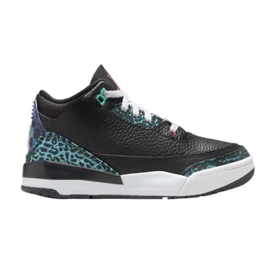 Pre-owned Air Jordan 3 Retro Ps 'moto' | Black | Kid's Size 13.5