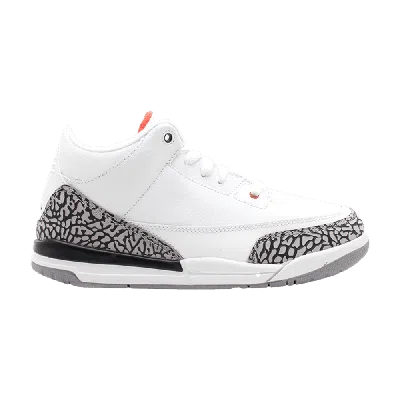 Pre-owned Air Jordan 3 Retro Ps In White