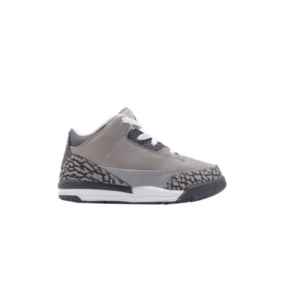 Pre-owned Air Jordan 3 Retro Td 'cool Grey' 2021 | Infant Size 4 In Gray