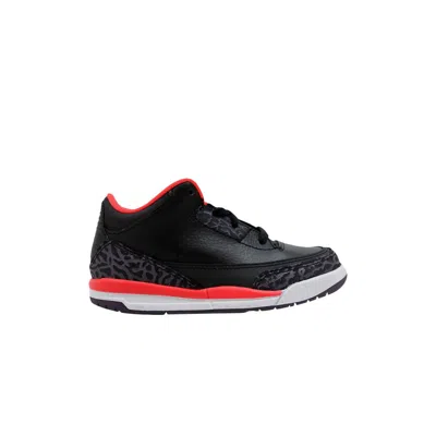 Pre-owned Air Jordan 3 Retro Td 'crimson' | Black | Infant Size 9